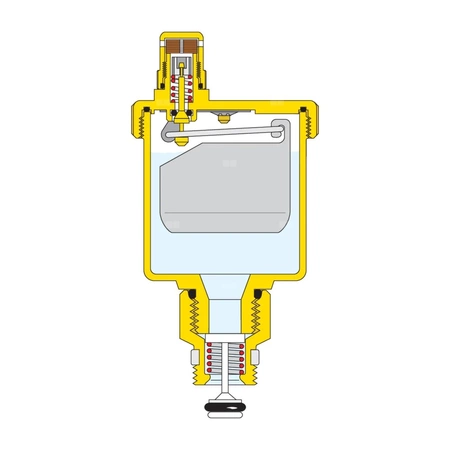 Odpowietrznik automatyczny z zamknięciem higroskopijnym 1/2” GZ