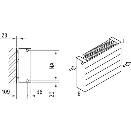 Grzejnik płytowy typ 22 KERMI HHN, z osłonami wym. 840 x 2000 mm, kolor biały, moc 4014 W