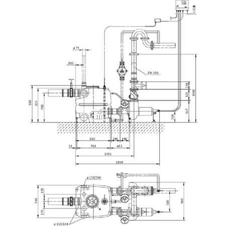 Pompa do ścieków WILO DrainLift XXL 50 Hz / 26.67 m³/h / 4.4 W