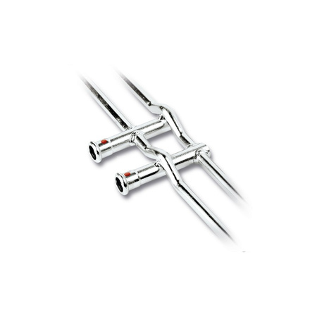 Czwórnik Concept By SANHA Therm krzyżowy do najwyższej kondygnacji stal 18 mm x 18 mm x 12 mm x 12 mm, zw x zw x zw x zw