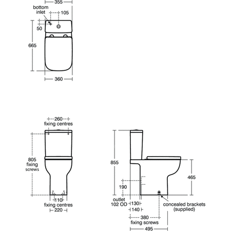 IS I.LIFE A Zbiornik 4.5/3 WHT BXD