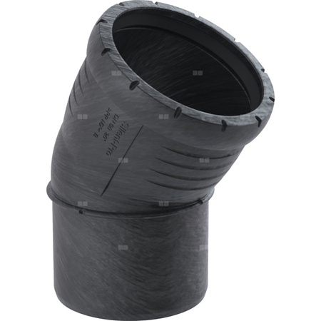 Kolano 30' GEBERIT Silent-Pro, PP mx, 110 mm (mufa wciskowa x końcówka wciskowa)