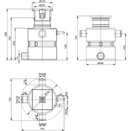 Pompa do ścieków WILO DrainLift Box 32/11 50 Hz / 7.08 m³/h / 0.75 W