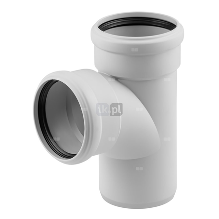 Trójnik MAGNAPLAST SKOLAN safe dBEA 87' PP DN 110 (ww x ww x wz), kolor biały