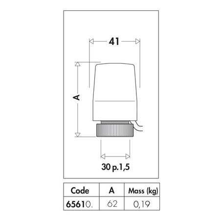 Siłownik termoelektryczny 24 V