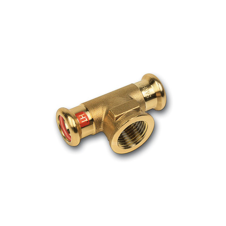 Trójnik SANHA Press Solar miedź 22 mm x 1/2'' x 22 mm (zw x GW x zw)