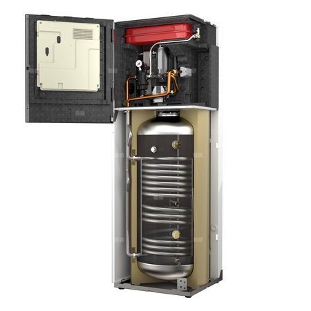 Pakiet - Pompa ciepła powietrzna powietrze-woda monoblok ARISTON NIMBUS COMPACT M NET R32 7.4 kW 400 V + Moduł naścienny Sensys Net z łącznością Wi-Fi