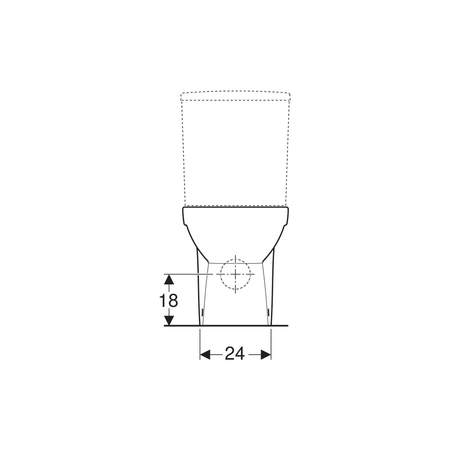 Deska sedesowa Geberit Selnova Compact, mocowanie od góry: Wolne opadanie=Tak, Zawiasy wypinane=Nie, Mocowanie=Od góry, Biały / Błyszczący