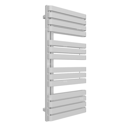 Grzejnik elektryczny TERMA WARP S 500 x 1110 mm, kolor srebrny metalik, moc 800 W, podłączenie E8, kabel prosty bez wtyczki