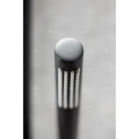 Zestaw natryskowy przesuwny KFA Armatura MOZA PREMIUM czarny, wąż 1500 mm, z deszczownicą