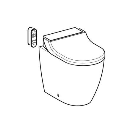 Pokrywa deski sedesowej do Geberit AquaClean Tuma: Biały-alpin