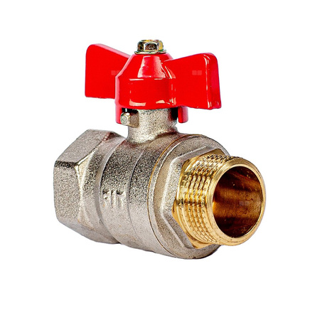 Zawór kulowy wodny motylek GW GZ 1'' STRONG