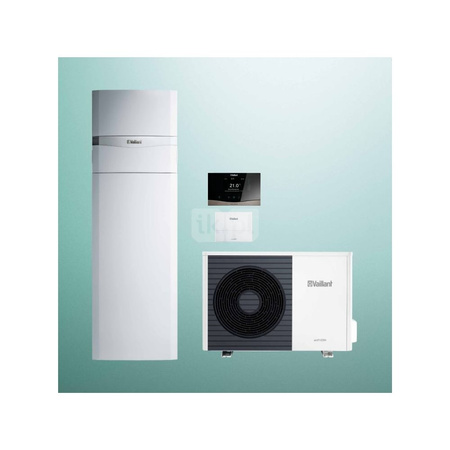 Pakiet Systemowy OZE - Pompa ciepła powietrzna powietrze-woda monoblok VAILLANT VWL 35/6A aroTHERM plus 3.6 kW 400 V + Centrala grzewcza uniTOWER VIH QW 190/6E + Regulator sensoCOMFORT VRC 720