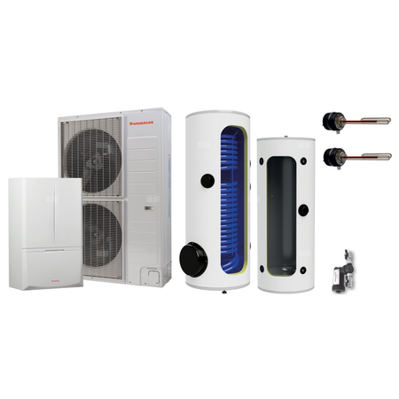 Pakiet - Pompa ciepła powietrze-woda split IMMERGAS MAGIS PRO 16 V2 T M300 B250 13.8 kW 400 V + Zasobnik c.w.u. OKC 300 NTR/HP + Zasobnik buforowy NAD 250 V1