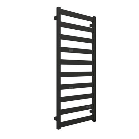 Grzejnik elektryczny TERMA VIVO One 500 x 1150 mm, kolor heban, moc 400 W, podłączenie E8, kabel prosty bez wtyczki 1,5m czarny