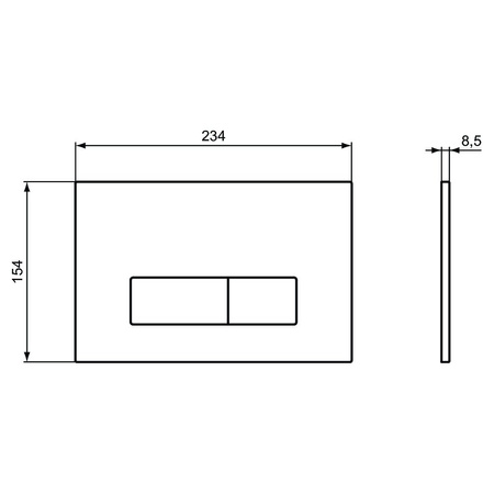 OLEAS PRZYCISK SPŁUK M2 SMARTFLUSH MAT