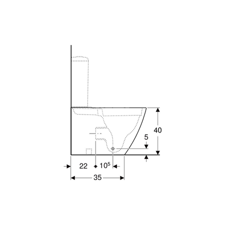 Deska sedesowa Geberit iCon Square: Wolne opadanie=Tak, Zawiasy wypinane=Tak, Mocowanie=Od góry, Biały / Błyszczący