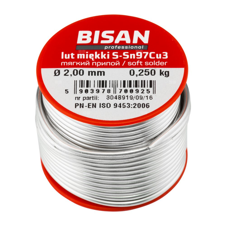 Lut miękki S-SN97Cu3 B/T 02.0 250G (szpula)