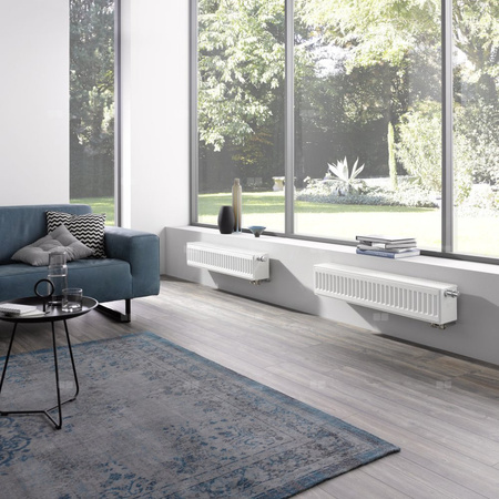 Grzejnik płytowy typ 22 KERMI X2 Profil-V, lewy, z osłonami wym. 750 x 700 mm, kolor biały, moc 1391 W