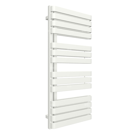 Grzejnik elektryczny TERMA WARP S 500 x 1110 mm, kolor biała ściana, moc 800 W, podłączenie E1, kabel prosty bez wtyczki z maskownicą