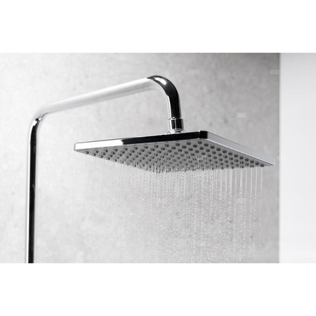 Zestaw natryskowy przesuwny KFA Armatura LOGON chrom, wąż 1500 mm, z deszczownicą