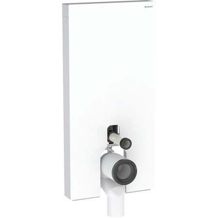Moduł sanitarny do WC stojącego GEBERIT Monolith Plus, 1010 mm x 480 mm x 106 mm, front: biały, bok: aluminium