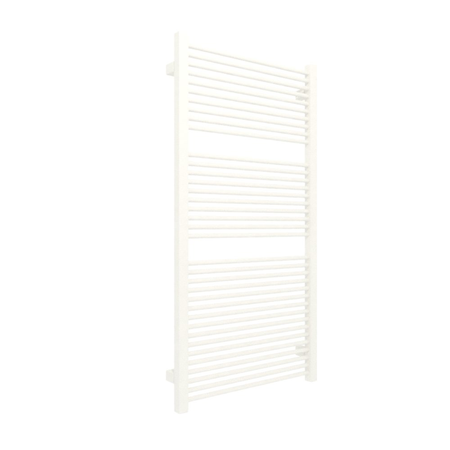 Grzejnik elektryczny TERMA MIKE 530 x 1035 mm, kolor biały drogowy RAL9016, moc 600 W, podłączenie E8, kabel spiralny z wtyczką biały