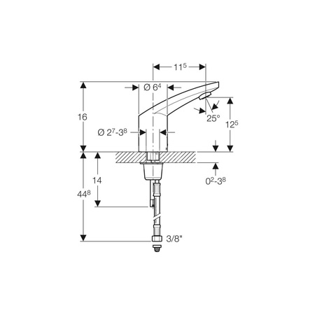 Śruba blokująca Geberit do baterii umywalkowych typy 85, 86, 185 i 186