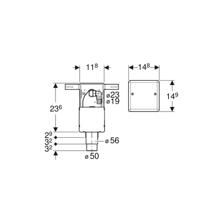 Syfon podtynkowy Geberit do urządzeń
