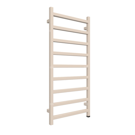 Grzejnik elektryczny TERMA SIMPLE ONE 500 x 1080 mm, kolor jasna kość słoniowa RAL1015, moc 400 W, podłączenie E1, kabel spiralny z wtyczką 1,5m srebrzysty