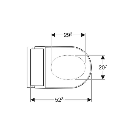 Pokrywa deski sedesowej do Geberit AquaClean Tuma: Biały-alpin
