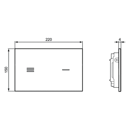 SYMFO NT1 BEZDOTY. PŁYTKA SPŁUK. CZARNY