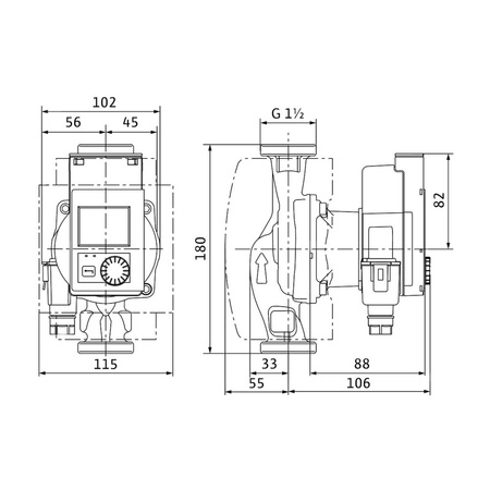 Pompa obiegowa WILO Stratos PICO 25/0,5-4 1 x 230 V 50/60 Hz, PN 10/10bar