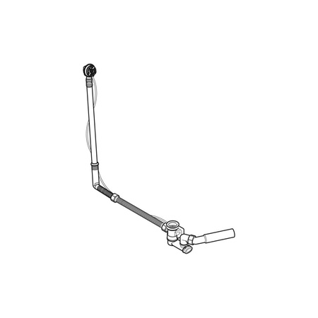 Króciec odpływowy syfonu wannowego