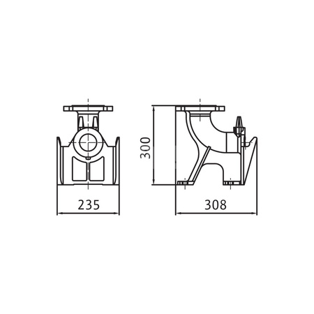 Akcesorium do pomp WILO - Stopa sprzęgająca DN 65/2RK (żeliwo)