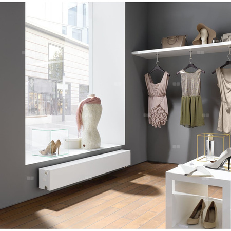 Grzejnik płytowy Kermi® Plan-V typ 33 705x157x1605 biały, 10 bar, zaworowy lewy, z osłonami