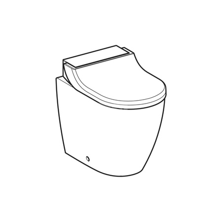 Pokrywa deski sedesowej do Geberit AquaClean Tuma: Biały-alpin