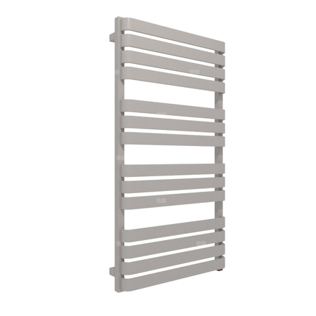 Grzejnik elektryczny TERMA WARP 600 x 1110 mm, kolor metaliczny beż, moc 600 W, podłączenie E1, kabel spiralny z wtyczką