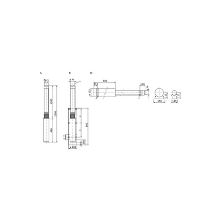 Pompa głębinowa 3-fazowa WILO Sub TWU 3-0145 częstotliwość 50 Hz, moc 1.1 kW 3.6 A, prędkość obrotowa 2800 obr/min