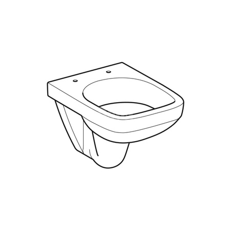 Deska sedesowa Geberit Selnova Square, mocowanie od dołu: Wolne opadanie=Nie, Zawiasy wypinane=Nie, Mocowanie=Od dołu, Biały / Błyszczący