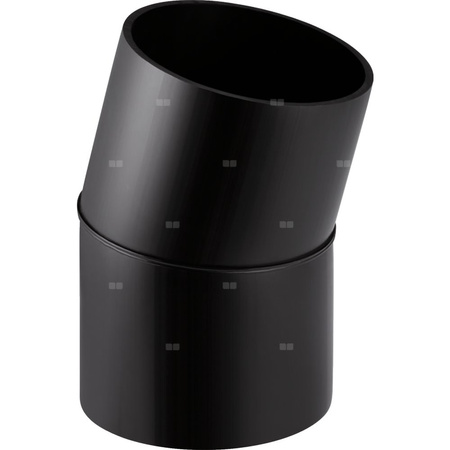 Długi łuk 15' GEBERIT HDPE, PE / polietylen, 200 mm, DN 200 x 200 mm x DN 200 (króciec)