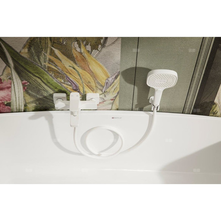 Zestaw natryskowy punktowy Malaga, kompletny, white