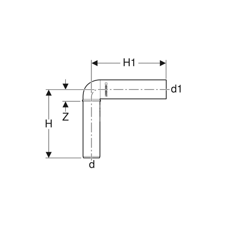 Zaślepka ochronna Geberit Silent-PP d46 46x19 żółta