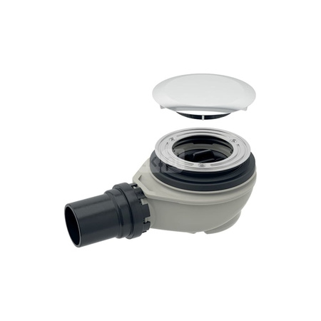 Pokrywa odpływu do brodzików d90, h30/h50, biały-alpin