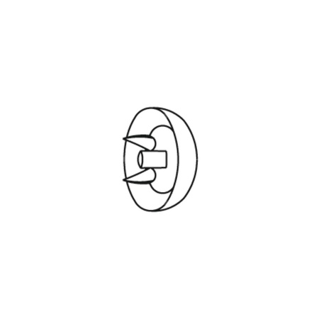 Krążek dystansowy ze stali, z uchwytem do mocowania kształtki nr kat. 207 40 i 207 42