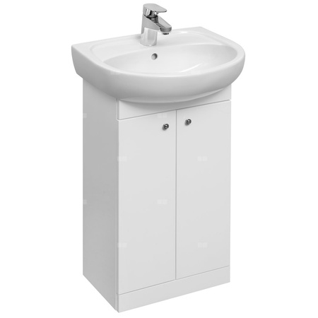 Zestaw umywalki małej Koło Solo z szafką pod umywalkę, z dwoma drzwiami