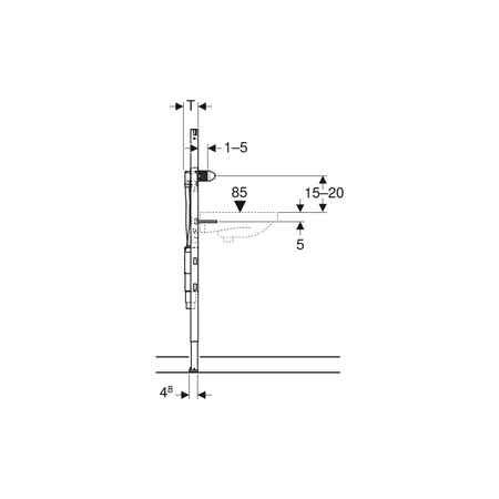 Syfon podtynkowy Geberit do umywalki