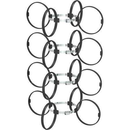 Zestaw 4 obejm montażowych pp-flex fi80mm