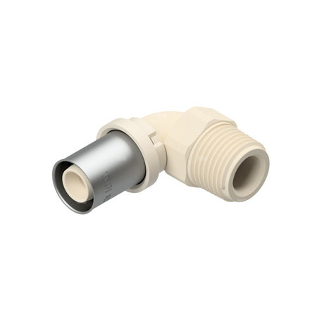 Kolano zaprasowywane 90' QIK, PPSU, 3/4'' x 20 mm (GZ x złącze zaprasowywane)