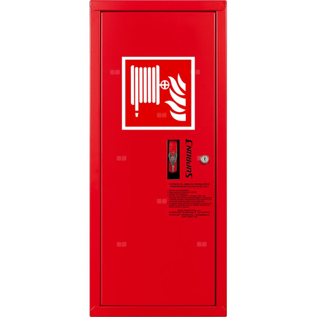 Hydrant DN 25 zawieszany boczny, wąż 30 m, zamek patent, RAL 3000 lewy